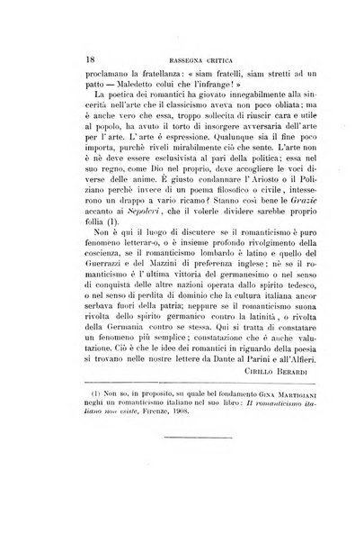 Rassegna critica della letteratura italiana