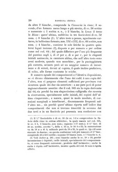 Rassegna critica della letteratura italiana