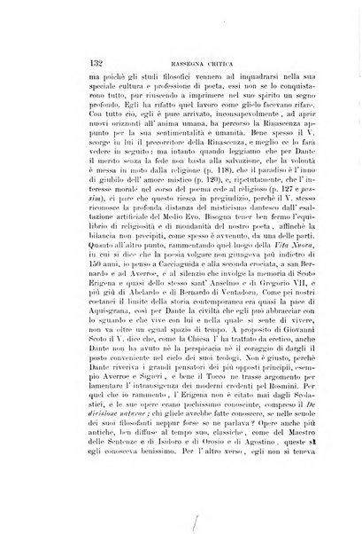 Rassegna critica della letteratura italiana