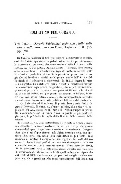 Rassegna critica della letteratura italiana