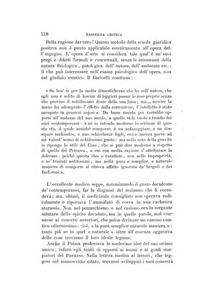 Rassegna critica della letteratura italiana