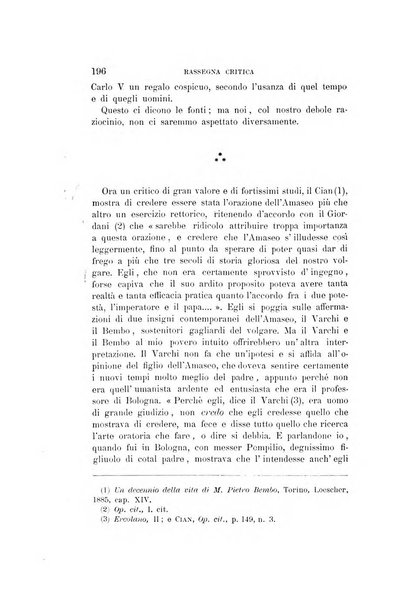 Rassegna critica della letteratura italiana