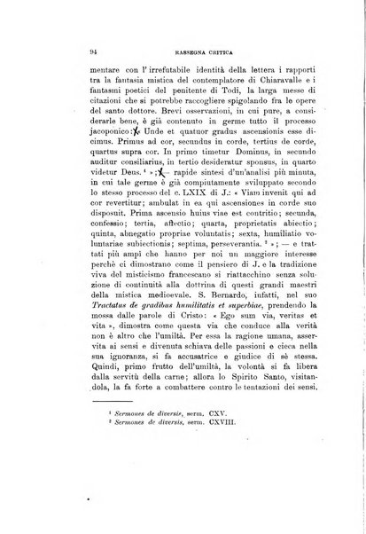 Rassegna critica della letteratura italiana