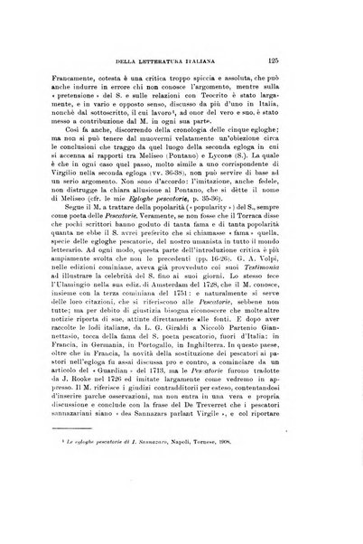 Rassegna critica della letteratura italiana