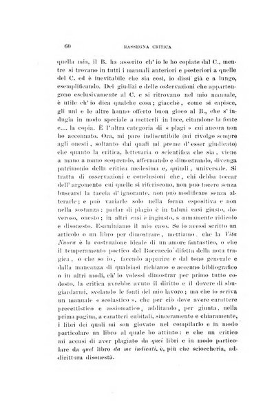 Rassegna critica della letteratura italiana