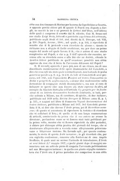 Rassegna critica della letteratura italiana