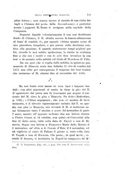 Rassegna critica della letteratura italiana