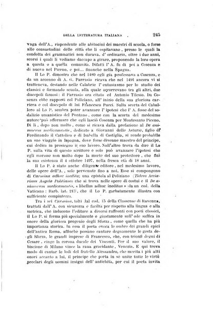 Rassegna critica della letteratura italiana