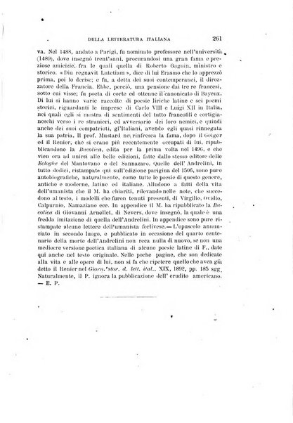 Rassegna critica della letteratura italiana