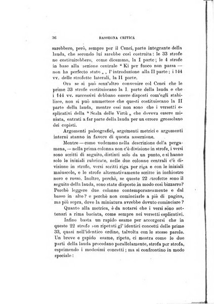 Rassegna critica della letteratura italiana