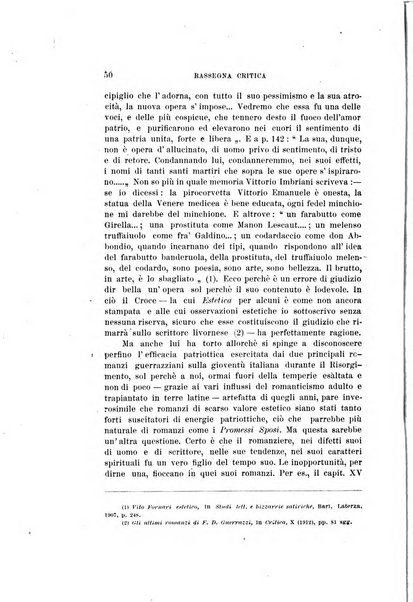 Rassegna critica della letteratura italiana