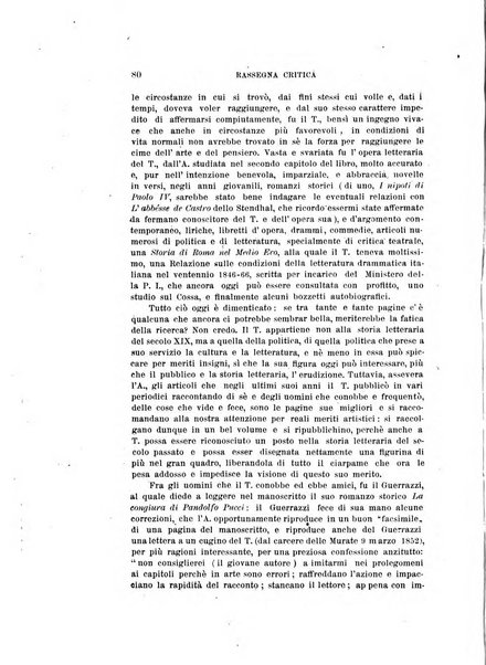 Rassegna critica della letteratura italiana