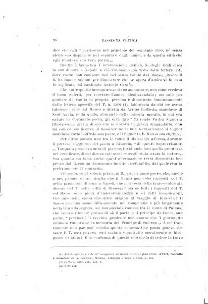 Rassegna critica della letteratura italiana