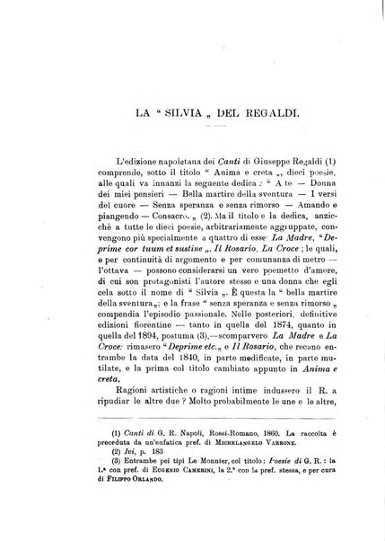 Rassegna critica della letteratura italiana