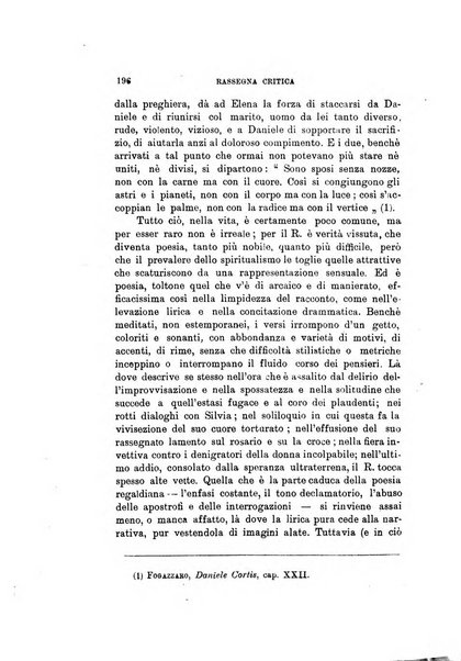 Rassegna critica della letteratura italiana