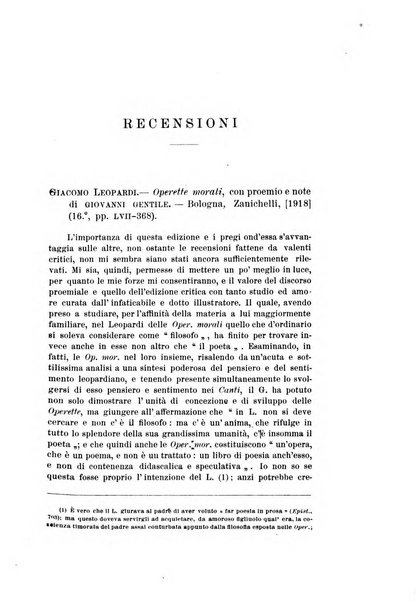 Rassegna critica della letteratura italiana