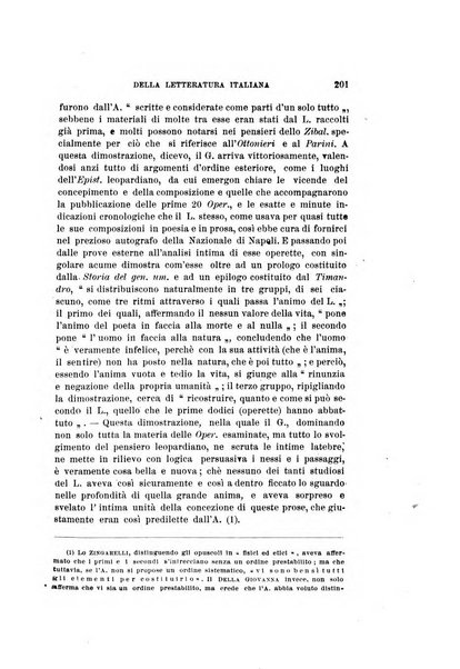 Rassegna critica della letteratura italiana