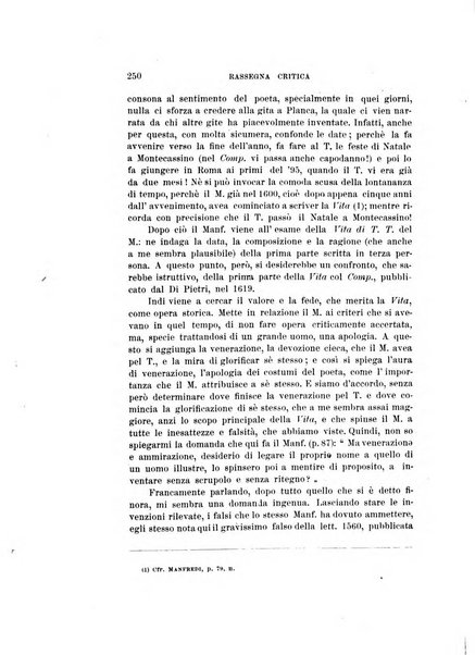 Rassegna critica della letteratura italiana