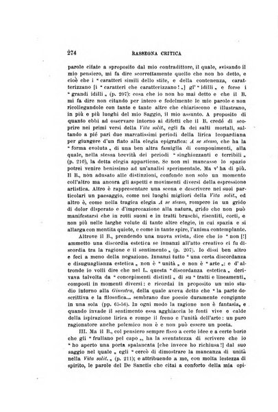 Rassegna critica della letteratura italiana