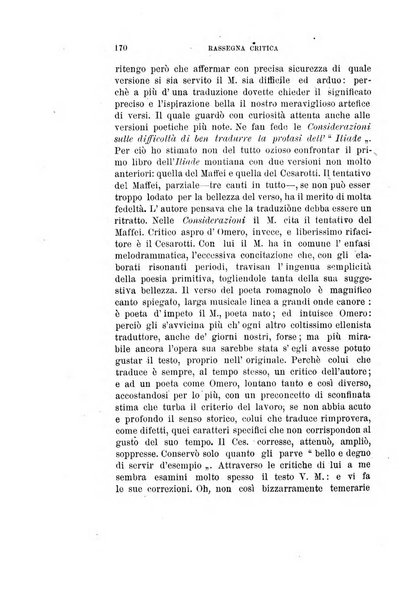 Rassegna critica della letteratura italiana