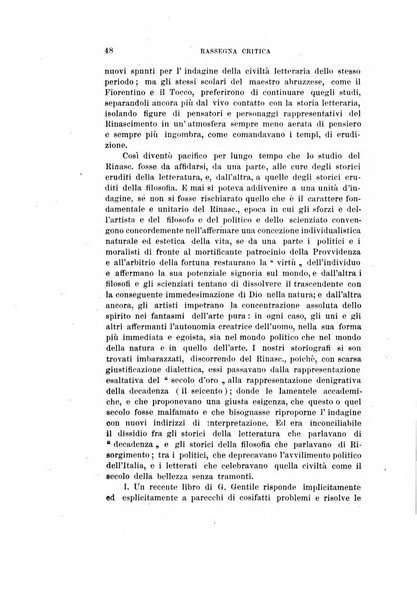 Rassegna critica della letteratura italiana