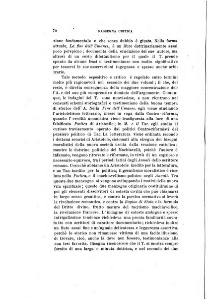 Rassegna critica della letteratura italiana