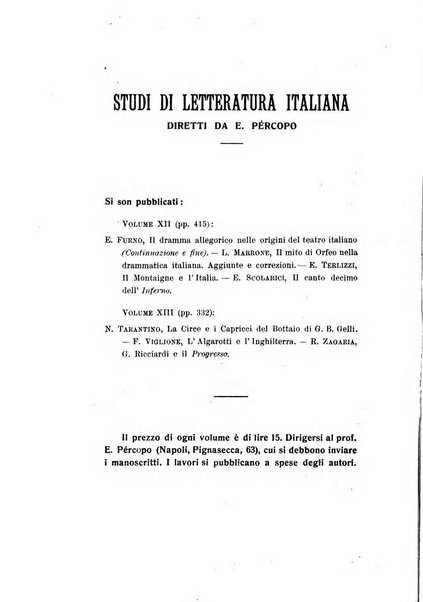 Rassegna critica della letteratura italiana