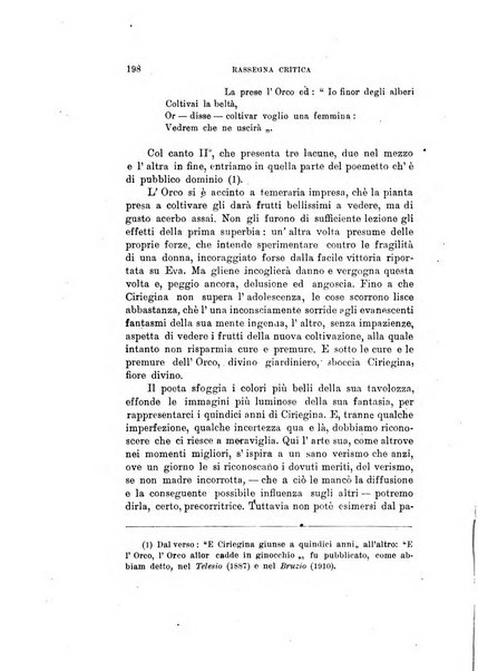 Rassegna critica della letteratura italiana