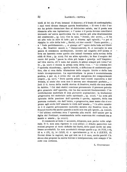 Rassegna critica della letteratura italiana