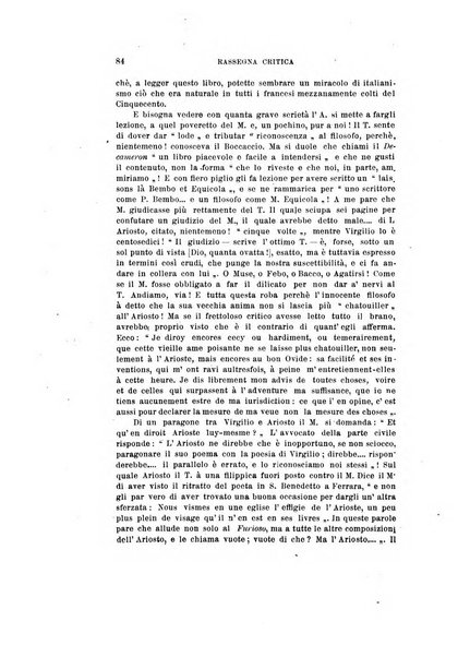 Rassegna critica della letteratura italiana