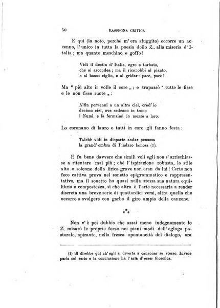 Rassegna critica della letteratura italiana