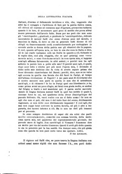 Rassegna critica della letteratura italiana