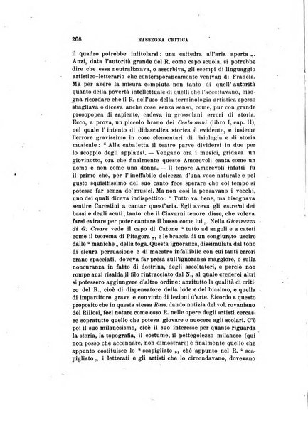 Rassegna critica della letteratura italiana