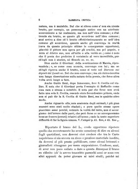 Rassegna critica della letteratura italiana