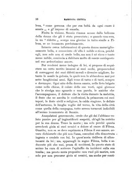 Rassegna critica della letteratura italiana