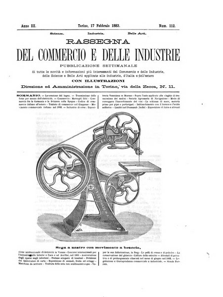 Rassegna del commercio e delle industrie pubblicazione ebdomadaria