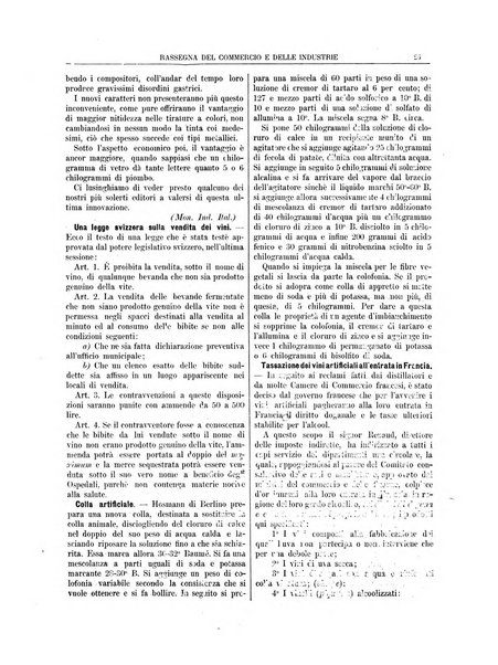 Rassegna del commercio e delle industrie pubblicazione ebdomadaria