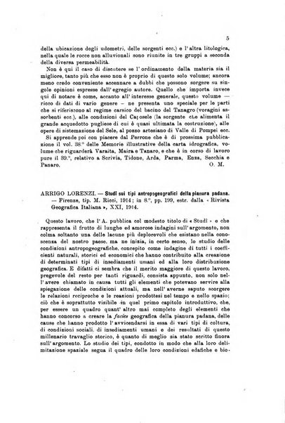 Rassegna della letteratura geografica pubblicata ogni bimestre come supplemento alla Rivista geografica italiana dal prof. Roberto Almagia