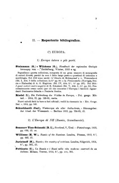 Rassegna della letteratura geografica pubblicata ogni bimestre come supplemento alla Rivista geografica italiana dal prof. Roberto Almagia