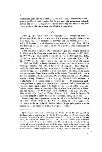 Rassegna della letteratura geografica pubblicata ogni bimestre come supplemento alla Rivista geografica italiana dal prof. Roberto Almagia