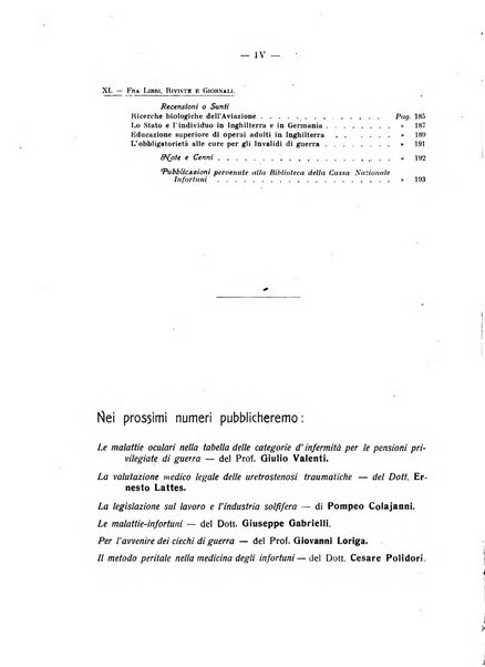 Rassegna della previdenza sociale assicurazioni e legislazione sociale, infortuni e igiene del lavoro