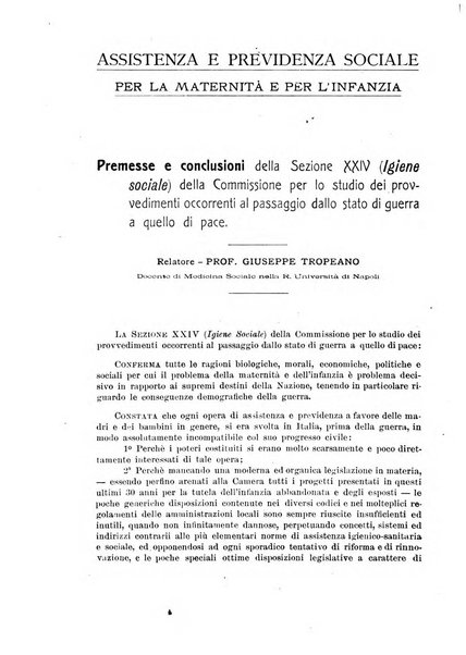 Rassegna della previdenza sociale assicurazioni e legislazione sociale, infortuni e igiene del lavoro