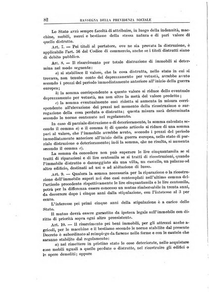 Rassegna della previdenza sociale assicurazioni e legislazione sociale, infortuni e igiene del lavoro