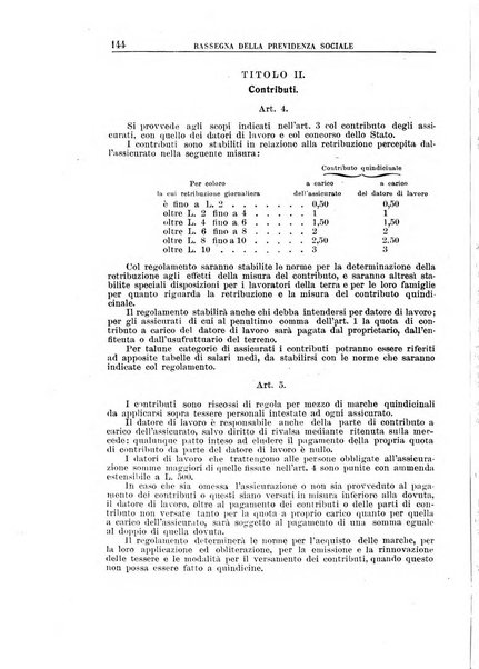 Rassegna della previdenza sociale assicurazioni e legislazione sociale, infortuni e igiene del lavoro