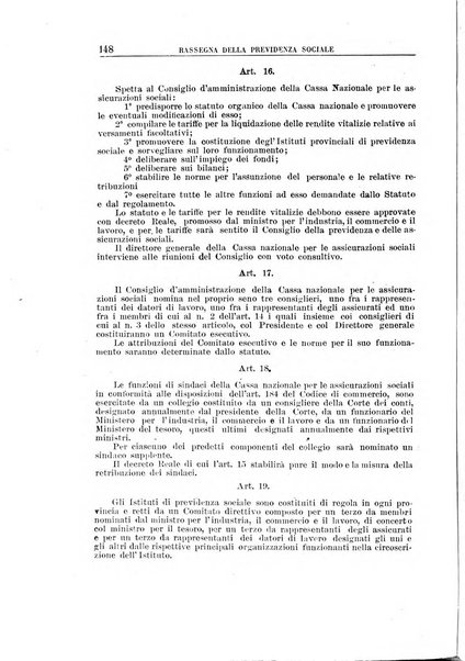 Rassegna della previdenza sociale assicurazioni e legislazione sociale, infortuni e igiene del lavoro