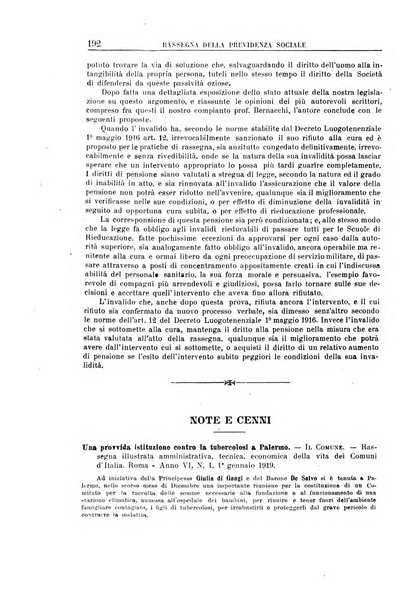 Rassegna della previdenza sociale assicurazioni e legislazione sociale, infortuni e igiene del lavoro