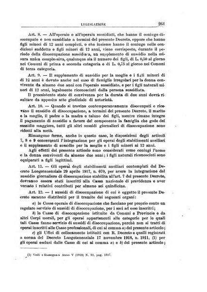 Rassegna della previdenza sociale assicurazioni e legislazione sociale, infortuni e igiene del lavoro