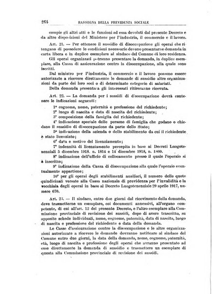 Rassegna della previdenza sociale assicurazioni e legislazione sociale, infortuni e igiene del lavoro