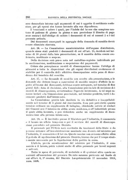 Rassegna della previdenza sociale assicurazioni e legislazione sociale, infortuni e igiene del lavoro