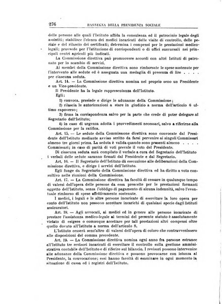 Rassegna della previdenza sociale assicurazioni e legislazione sociale, infortuni e igiene del lavoro